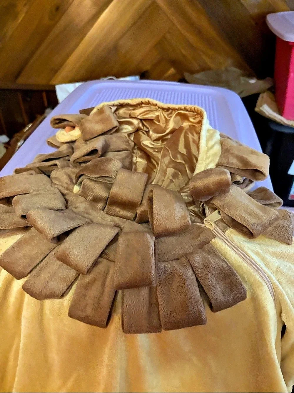 Lion Costume Brown & Gold Size 4T Like New